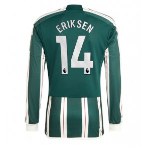 Manchester United Christian Eriksen #14 Venkovní Dres 2023-24 Dlouhý Rukáv